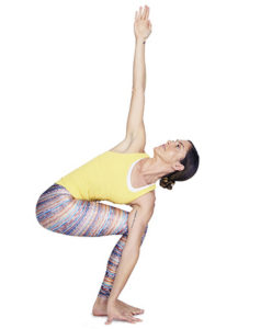 revolved chair pose — Rhondas Everybodies Yoga